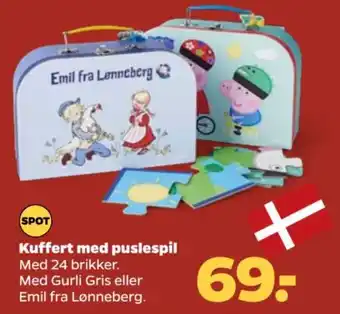 Netto Kuffert med puslespil tilbud