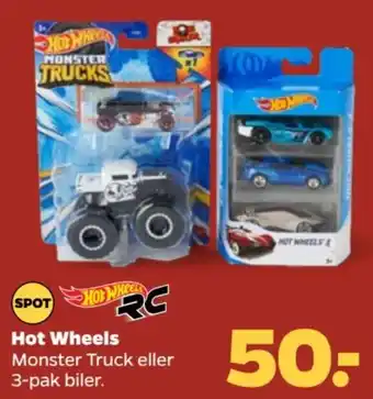 Netto Hot Wheels Monster Truck eller 3-pak biler. tilbud