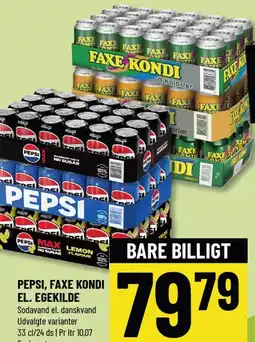 Løvbjerg PEPSI, FAXE KONDI EL. EGEKILDE tilbud