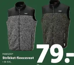 Lidl PARKSIDE Strikket fleecevest tilbud