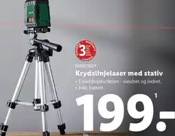 Lidl PARKSIDE Krydslinjelaser med stativ tilbud