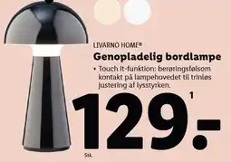 Lidl Genopladelig bordlampe tilbud