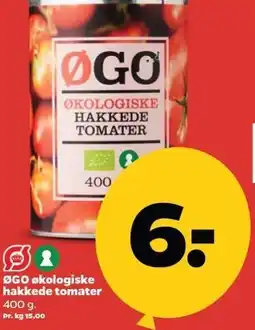 Netto ØGO økologiske hakkede tomaer tilbud