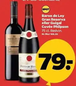 Netto Baron de Ley Gran Reserva eller Guigal Cuvée Phillpson tilbud