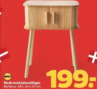 Netto Skab med jalousilåger tilbud