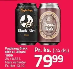 Fleggaard Fuglsang Black Bird el. Albani 1859 tilbud