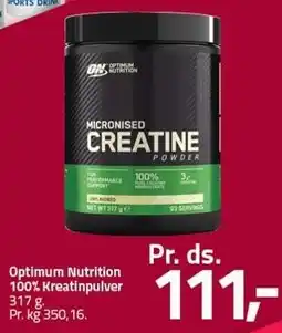 Fleggaard Optimum Nutrition 100% Kreatinpulver tilbud