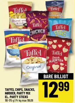 Løvbjerg TAFFEL CHIPS, SNACKS, NØDDER, PARTY MIX EL. PARTY STICKS tilbud