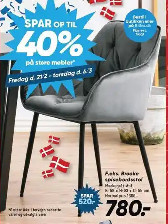 Bilka SPAR OP TIL 40% på store møbler tilbud