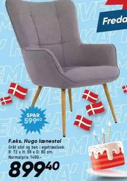 Bilka Hugo lænestol tilbud
