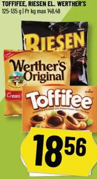 Løvbjerg TOFFIFEE, RIESEN EL. WERTHER'S tilbud