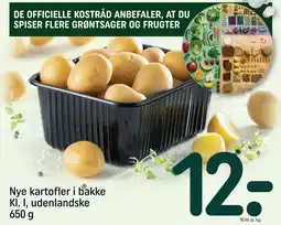 REMA 1000 Nye kartofler i bakke Kl. I, udenlandske 650 g tilbud