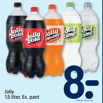 REMA 1000 Jolly 1.5 liter. Ex. pant tilbud