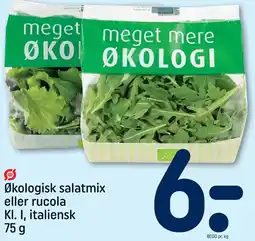 REMA 1000 Økologisk salatmix eller rucola Kl. I, italiensk 75 g tilbud