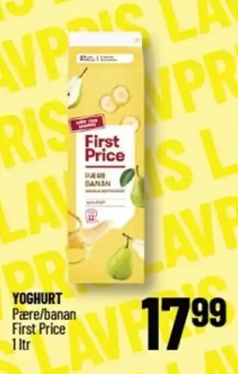 Løvbjerg YOGHURT Pære/banan First Price tilbud