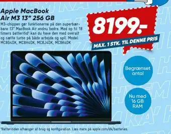 Bilka Apple MacBook Air M3 13" 256 GB tilbud