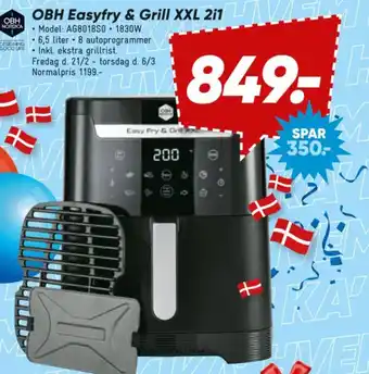 Bilka OBH Easyfry & Grill XXL 2i1 tilbud