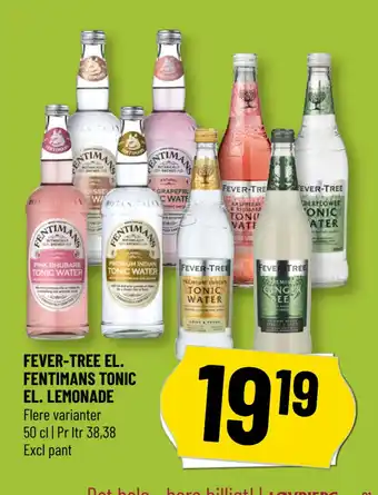 Løvbjerg FEVER-TREE EL. FENTIMANS TONIC EL. LEMONADE tilbud