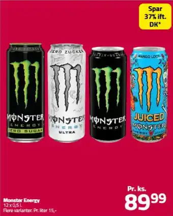 Fleggaard MONSTER Energy tilbud