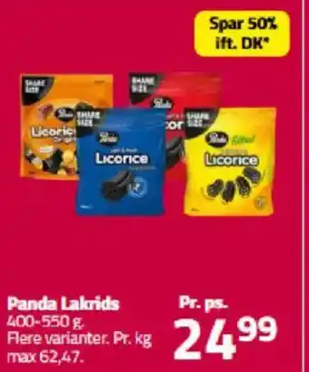 Fleggaard Panda Lakrids tilbud