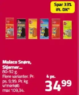 Fleggaard Malaco Snøre, Stjerner tilbud