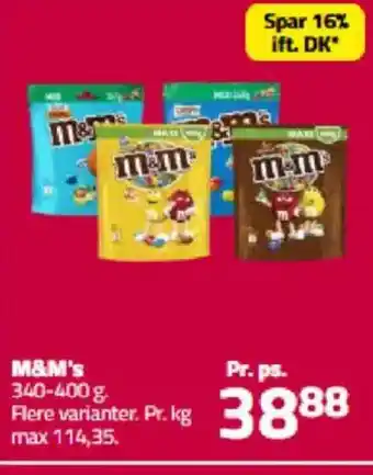 Fleggaard M&M'S tilbud