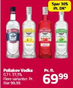 Fleggaard Poliakov Vodka tilbud