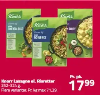 Fleggaard KNORR Lasagne el. Risretter tilbud