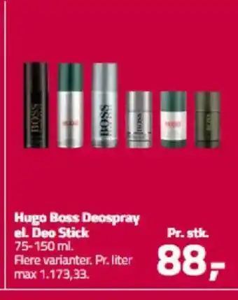 Fleggaard Hugo Boss Deospray el. Deo Stick tilbud