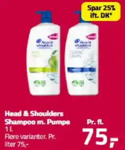 Fleggaard Head & Shoulders Shampoo m. Pumpe tilbud