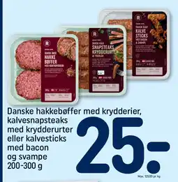 REMA 1000 Danske hakkebøffer med krydderier tilbud