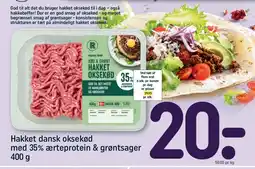 REMA 1000 Hakket dansk oksekød med 35% ærteprotein & grøntsager tilbud