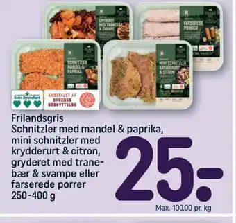 REMA 1000 Frilandsgris Schnitzler med mandel & paprika tilbud