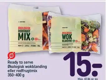 REMA 1000 Ready to serve Økologisk wokblanding eller rodfrugtmix tilbud