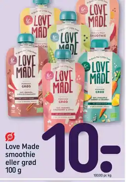 REMA 1000 Love Made smoothie eller grød tilbud