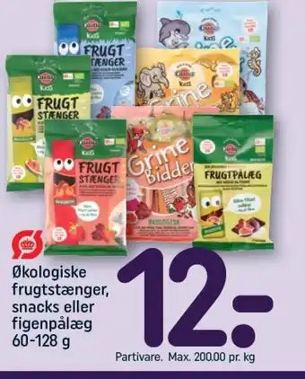 REMA 1000 Økologiske frugtstænger, snacks eller figenpålæg tilbud