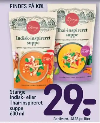 REMA 1000 Stange Indisk- eller Thai-inspireret suppe tilbud