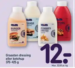 REMA 1000 GRAASTEN dressing eller ketchup tilbud