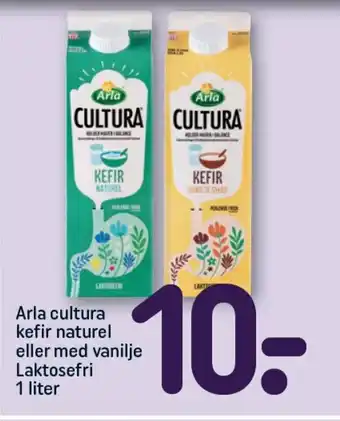 REMA 1000 ARLA cultura kefir naturel eller med vanilje Laktosefri tilbud