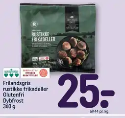 REMA 1000 Frilandsgris rustikke frikadeller Glutenfri tilbud