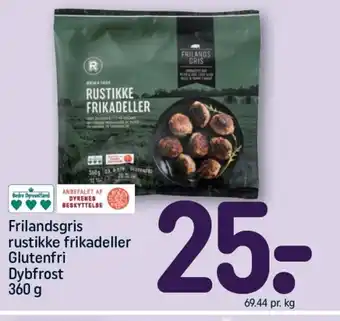 REMA 1000 Frilandsgris rustikke frikadeller Glutenfri tilbud