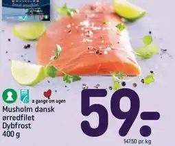 REMA 1000 Musholm dansk ørredfilet tilbud