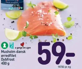 REMA 1000 Musholm dansk ørredfilet tilbud