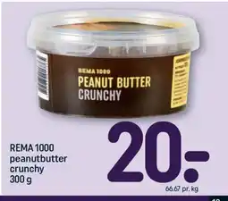 REMA 1000 REMA 1000 peanutbutter crunchy tilbud