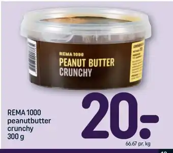 REMA 1000 REMA 1000 peanutbutter crunchy tilbud