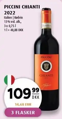 Scandinavian Park PICCINI CHIANTI 2022 tilbud