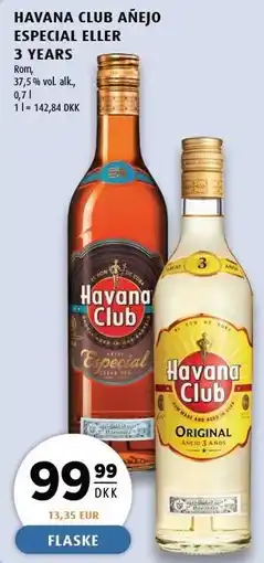 Scandinavian Park HAVANA CLUB ANEJO ESPECIAL ELLER 3 YEARS tilbud