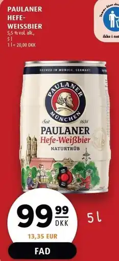 Scandinavian Park PAULANER HEFE-WEISSBIER tilbud