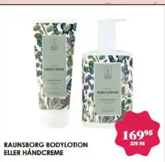 Matas Raunsborg bodylotion eller håndcreme tilbud