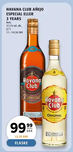 Scandinavian Park HAVANA CLUB AÑEJO ESPECIAL ELLER 3 YEARS tilbud